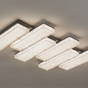 Round LED Kitchen Ceiling Light Chrome Acrylic Crystal Flush Mount Ceiling Light Fixture Modern Hallway Ceiling Lighting