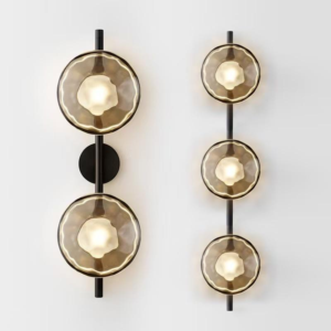Modern Hand Blown Glass Wall Sconce Creative LED Home Decor Lighting